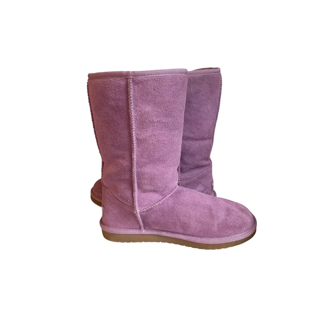 Koolaburra by UGG Victoria Purple Suede Bow Boots 1020171 Womens Size 5